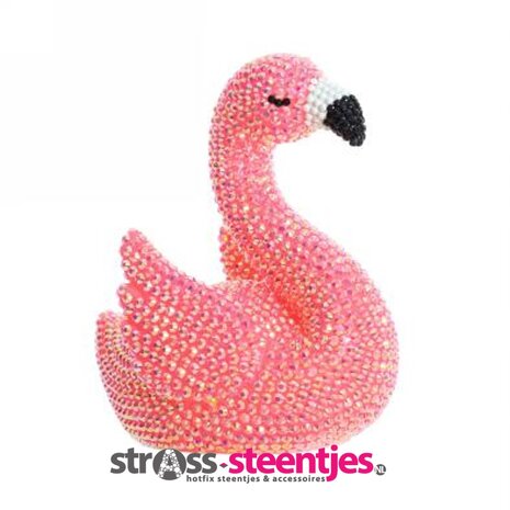 Diamond Painting  - 3D Lampje Roze Flamingo