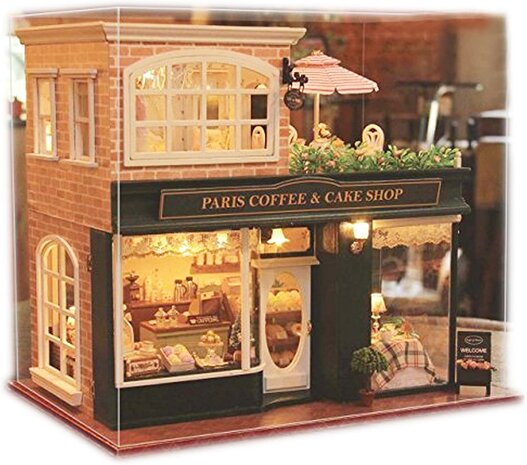 Mini Dollhouse - Shop - Paris Coffee and Cake Shop