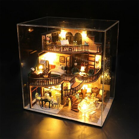 Mini Dollhouse - Villa - Dream Building Pavilion by night