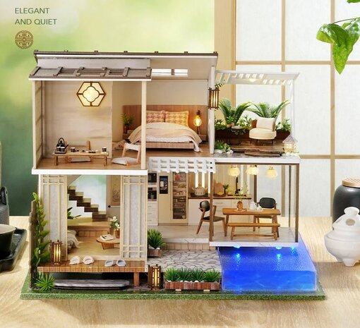 Mini Dollhouse - Villa - Elegant and Quiet sfeerfoto van voren