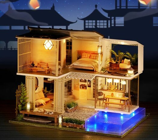 Mini Dollhouse - Villa - Elegant and Quiet by night