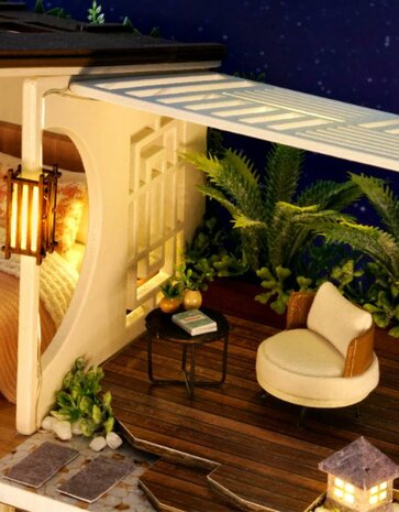 Mini Dollhouse - Villa - Elegant and Quiet veranda
