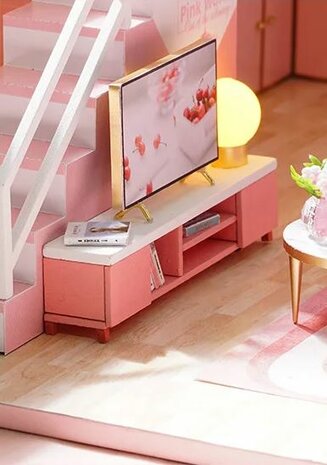Mini Dollhouse - Appartement - Meeting Your Sweet tv-meubel met tv