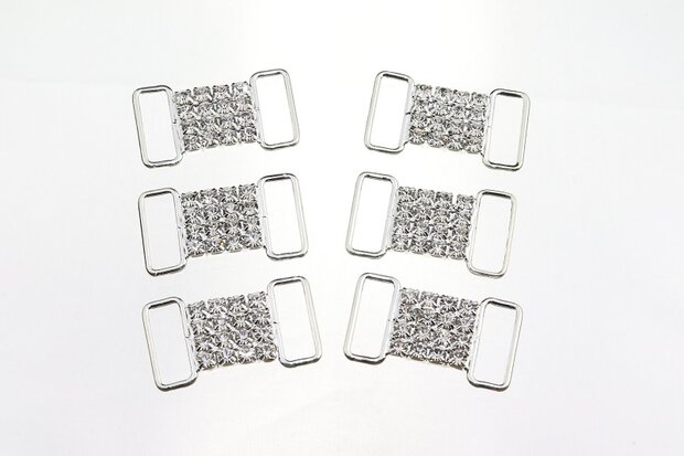 Non-hotfix kleine Bikini connector - Crystal (102)