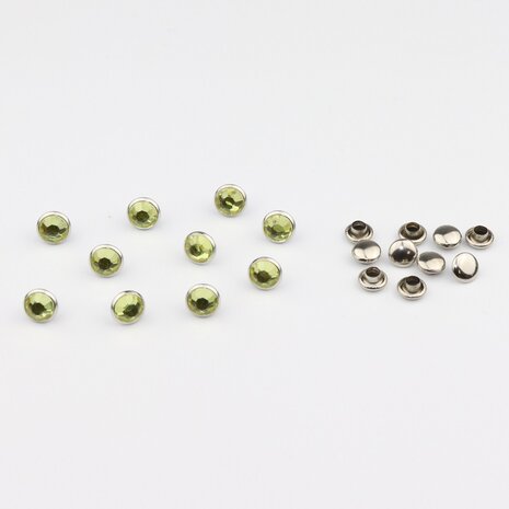 Studs met Strass (Acryl) - Jonquil 7 mm (SS29)