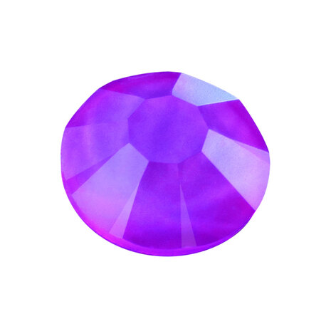 Crystal Neon Violet DF 00030 (SS30) - Preciosa non-hotfix plakstenen Chaton Rose Maxima (Neon Glow in the Dark) - UV
