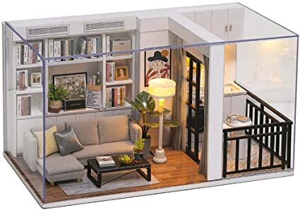 Mini Dollhouse - Appartement - Vitality Life miniatuur versie met stofkap