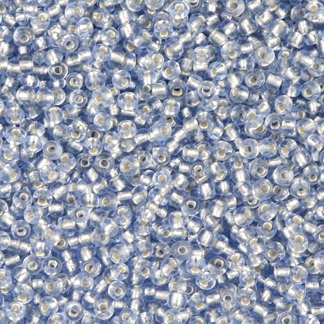 Rocailles kralen (2 mm) transparant Blauw met witte kern ROC2021 zonder logo