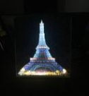 Diamond Painting met LED-verlichting - Verlichte Eiffeltoren bij nacht 30x40 cm (full)