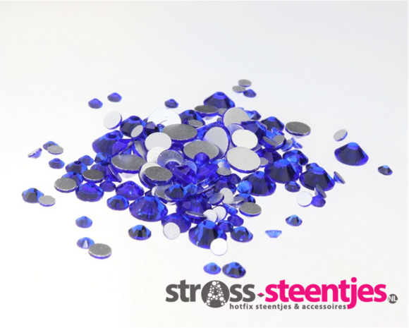 Sapphire SS 30 Superior Glamour kwaliteit non-hotfix plakstenen met logo