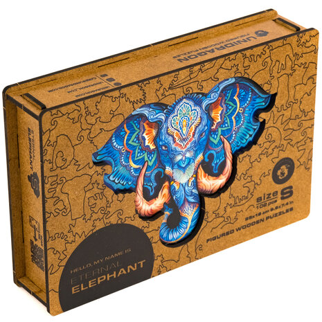 Puzzel Eternal Elephant / Eeuwige Olifant Small met verpakkingsdoos