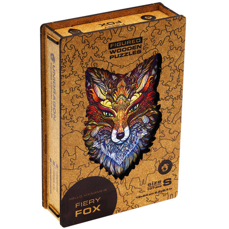 Puzzel Fiery Fox / Vurige Vos Small met verpakkingsdoos 