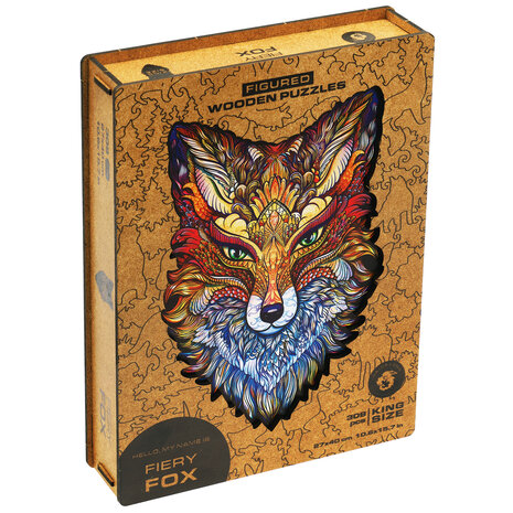Puzzel Fiery Fox / Vurige Vos King Size met verpakkingsdoos 