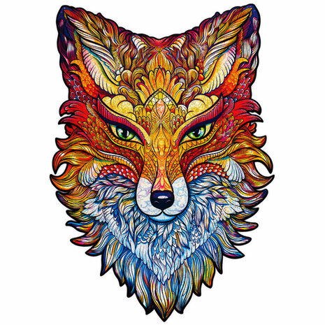 Puzzel Fiery Fox / Vurige Vos Royal Size gehele foto