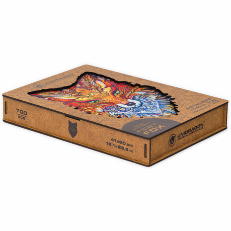Puzzel Fiery Fox / Vurige Vos Royal Size verpakking