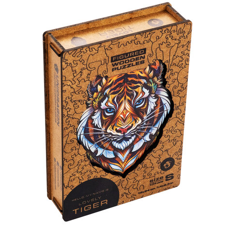 Puzzel Lovely Tiger / Mooie Tijger Small met verpakkingsdoos