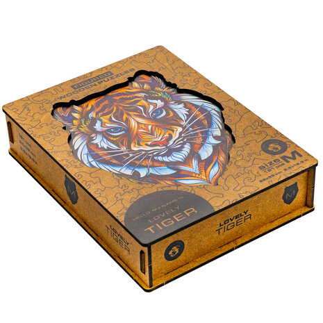 Puzzel Lovely Tiger / Mooie Tijger Medium verpakking