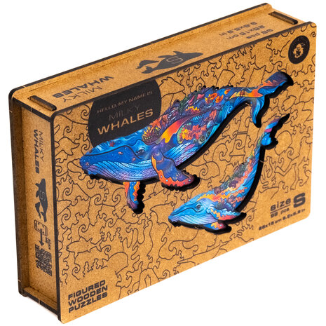 Puzzel Milky Whales / Walvissen Small met verpakkingsdoos