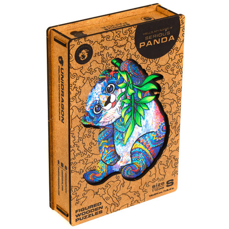 Puzzel Serious Panda / Serieuze Panda Small met verpakkingsdoos