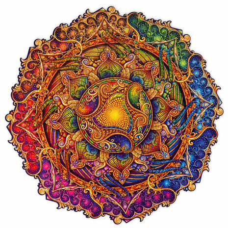 Puzzel Inexhausible Abundance Mandala / Onuitputtelijke Overvloed Mandala Medium gehele foto