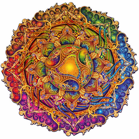 Puzzel Inexhausible Abundance Mandala / Onuitputtelijke Overvloed Mandala Royal Size gehele foto