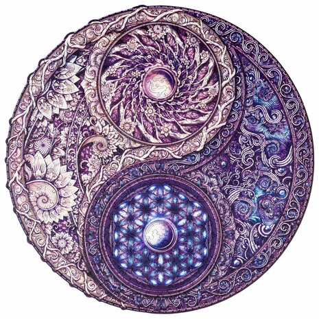 Puzzel Mandala Overarching Opposites / Mandala Overlappende Tegenstellingen King Size gehele foto