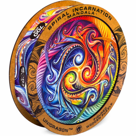 Puzzel Mandala Spiral Incarnation / Mandala Spiraal Incarnati Royal Size verpakkingsdoos