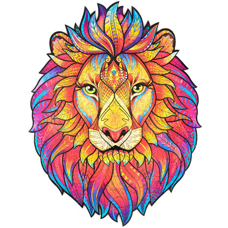 Puzzel Mysterious Lion / Mysterieuze Leeuw King Size gehele foto