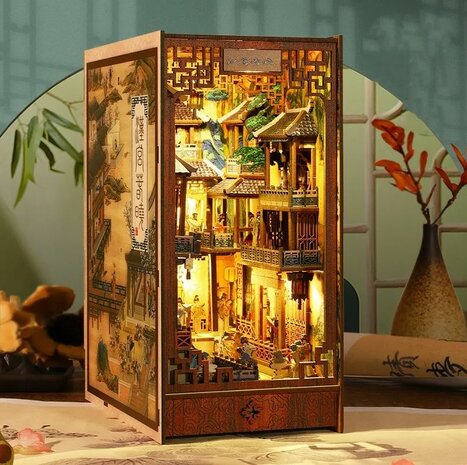 Book Nook - mini 3D wereld - Chinese Ancient Town zijkant rechts