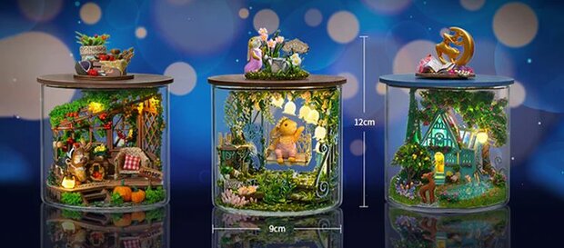 Dream Bottle Series - Fantasy Wonderland - Mini Dollhouse afmetingen