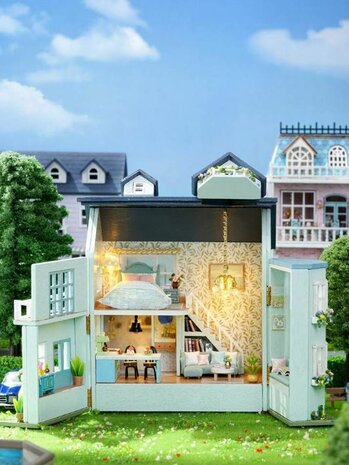 Mini Dollhouse - Villa - Warm House open
