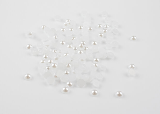 Non-Hotfix Parels Wit 5mm (SS20) per 10 gram (ca. 280 stuks)