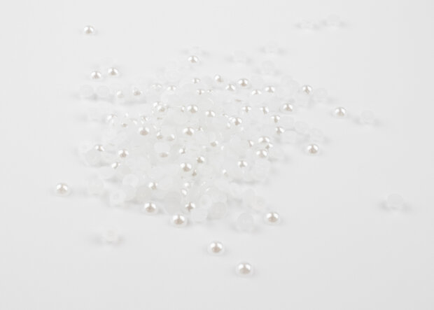 Non-Hotfix Parels Wit 4 mm (SS16) per 10 gram (ca. 570 stuks)