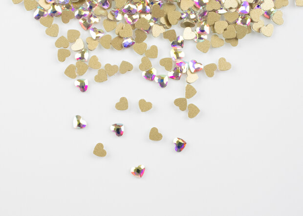 Hartje 5 mm Crystal AB Non hotfix Rhinestones figuren Superior Glamour (5046)