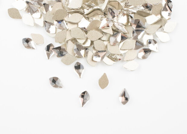 Bolle Druppel met punt 5x8 mm Crystal Non hotfix Rhinestones figuren Superior Glamour (6025)