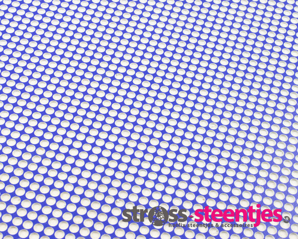 Hotfix patroonplaat SS6 blauw 15x19 cm ingezoomd