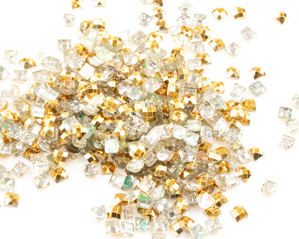 Diamond Painting - Losse vierkante steentjes kleur Goud (per 1000 stks)