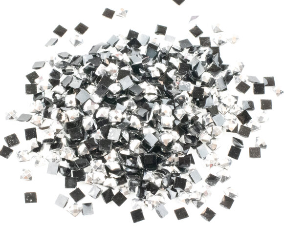 Diamond Painting - Losse vierkante steentjes kleur Zilver (per 1000 stuks) zonder logo