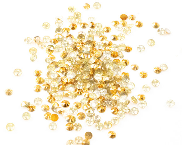 Diamond Painting - Losse ronde steentjes kleur Goud (per 1000 stks)