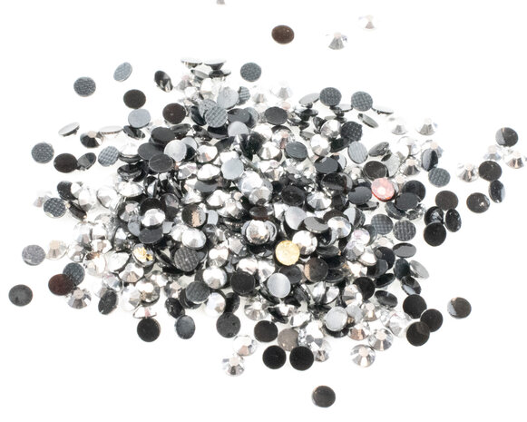 Diamond Painting - Losse ronde steentjes kleur Zilver (per 1000 stks)