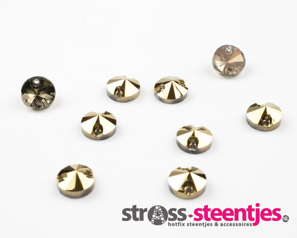 Naaistenen Rivoli Gold (8mm)