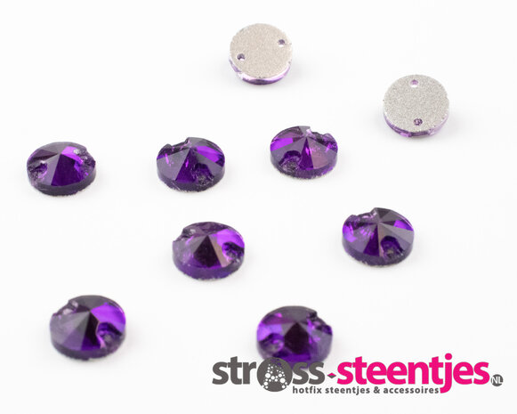 Naaistenen Rivoli Purple Velvet (8mm)