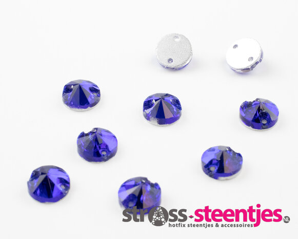 Naaistenen Rivoli Sapphire (8mm) 