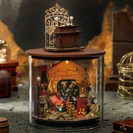 Dream Bottle Series - Magic Treasure - Mini Dollhouse met verlichting