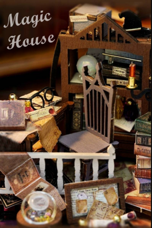 Dream Bottle Series - Magic House - Mini Dollhouse detail met stoel