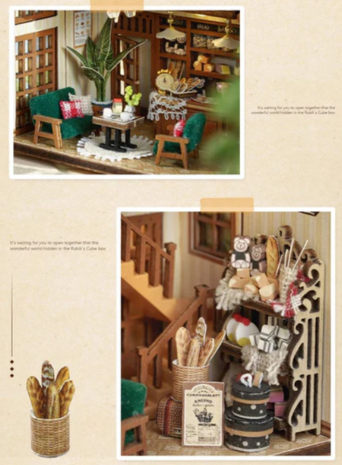 Mini Dollhouse - Shop - Bagel Time detail zithoekje
