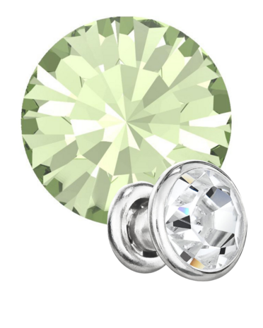 Preciosa Rivets silver - Chrysolite 50000 (SS18)