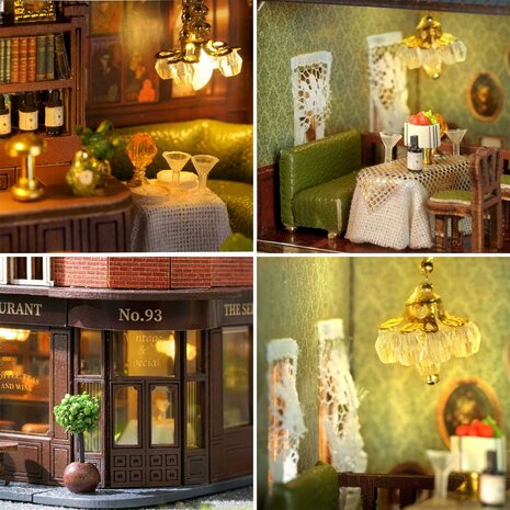 Mini Dollhouse - Corner Restaurant details 3