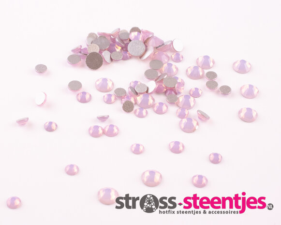 Pink Opal SS 6 Superior Glamour non-hotfix plakstenen (per 144 stuks) met logo