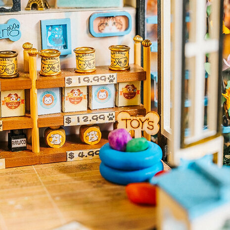 Mini Dollhouse - Shop - Pet Club detail mandje